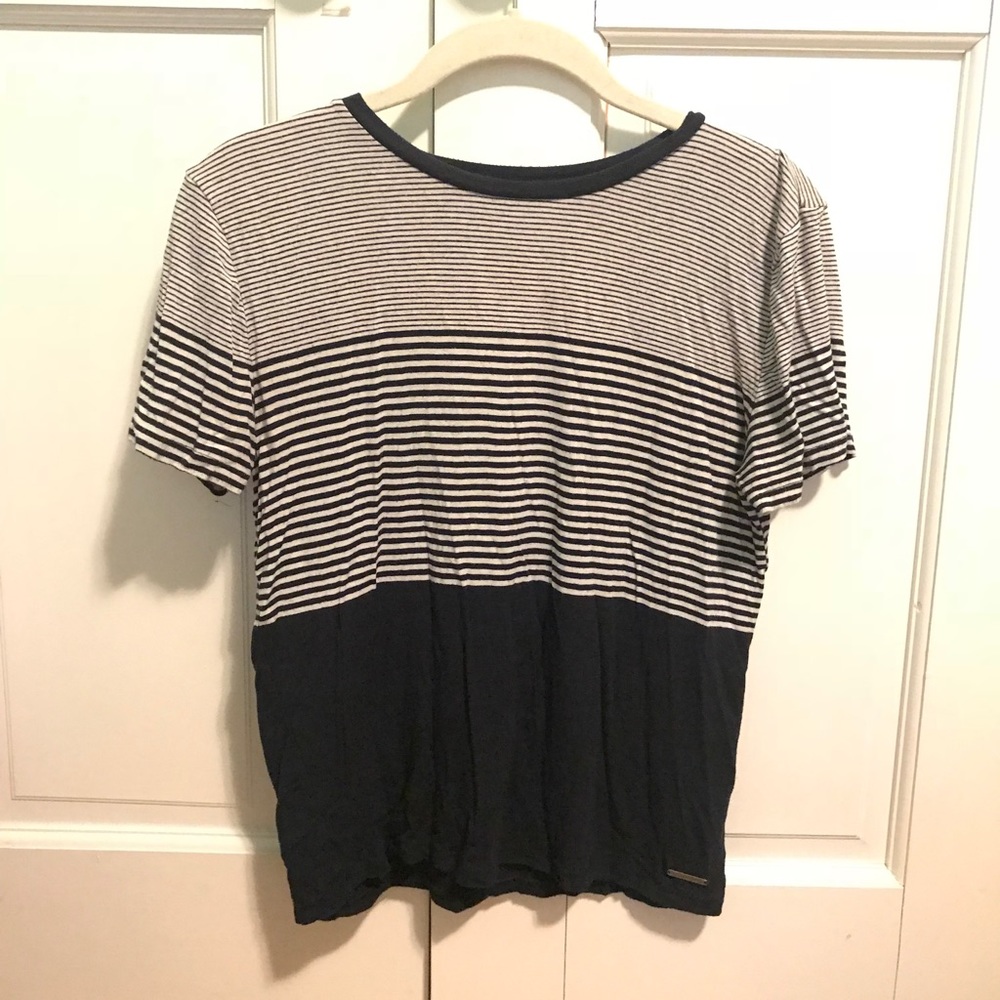 Navy striped tee